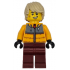 Snowboarder - Male, Bright Light Orange Jacket, Dark Red Legs, Tan Tousled Hair, Scuff Mark – ГРАДСКИ