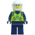 Police - City Officer Male, Neon Yellow Safety Vest, White Helmet, Trans-Clear Visor – ГРАДСКИ