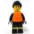 Fire - Male, Black Jacket and Legs with Reflective Stripes, Black Spiked Hair, Orange Life Jacket – ГРАДСКИ