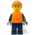 Police - City Officer Female, Neon Yellow Safety Vest, Orange Life Jacket, Nougat Hair – ГРАДСКИ