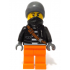 Police - City Bandit Crook Male, Black Jacket, Orange Legs, Dark Bluish Gray Beanie, Black Bandana – ГРАДСКИ