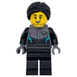 Race Car Driver - Female, Racing Suit with Hawk Head Logo, Black Legs, Black Braided Hair with Knot Bun – ГРАДСКИ