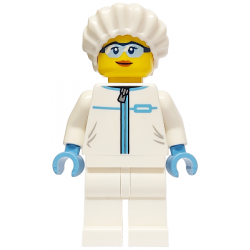 Police - City Forensic Detective Female, White Safety Jumpsuit, Safety Glasses – ГРАДСКИ