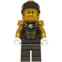 Astronaut - Male, Pearl Dark Gray and Pearl Gold Spacesuit, Pearl Gold Helmet, Black Visor, Pearl Gold Epaulettes – ГРАДСКИ