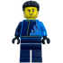 Monster Truck Driver - Male, Dark Azure and Dark Blue Racing Jacket with Flames, Dark Blue Legs, Black Hair – ГРАДСКИ