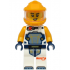 Astronaut - Female, White Spacesuit with Bright Light Orange Arms, Bright Light Orange Helmet, Trans – ГРАДСКИ