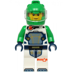 Astronaut - Male, White Spacesuit with Bright Green Arms, Bright Green Helmet, Trans-Clear Visor – ГРАДСКИ