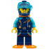 Arctic Explorer Diver - Female, Dark Blue Diving Suit and Helmet, Orange Air Tanks and Flippers, Tra – ГРАДСКИ