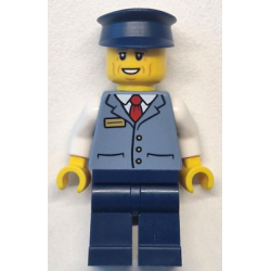 Bus Driver - Male, Sand Blue Vest over White Shirt, Dark Blue Legs and Hat – ГРАДСКИ