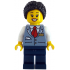 Tram Driver - Female, Sand Blue Vest, Dark Blue Legs, Black Hair – ГРАДСКИ