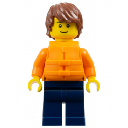 Man - Reddish Brown Hair, Orange Jacket and Life Jacket, Dark Blue Legs – ГРАДСКИ