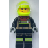 Fire - Female, Black Jacket and Legs with Reflective Stripes and Red Collar, Neon Yellow Helmet, Tra – ГРАДСКИ