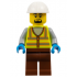 Dock Worker - Male, Neon Yellow Reflective Vest, Reddish Brown Legs, White Construction Helmet, Goat – ГРАДСКИ