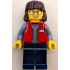 Forklift Driver - Female, Red Vest over Sand Blue Shirt, Dark Blue Legs, Dark Brown Hair – ГРАДСКИ