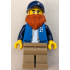 LEGO Truck Driver - Male, Blue Jacket over White Shirt, Dark Tan Legs, Dark Blue Cap, Dark Orange Be – ГРАДСКИ