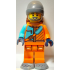 Arctic Explorer - Male, Orange and Medium Azure Jacket, Dark Bluish Gray Beanie and Snowshoes, Reddish Brown Backpack – ГРАДСКИ