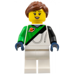 Space Explorer - Female, Bright Green and White Spacesuit, Reddish Brown Ponytail – ГРАДСКИ
