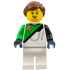 Space Explorer - Female, Bright Green and White Spacesuit, Reddish Brown Ponytail – ГРАДСКИ