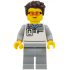 Formula 1 Mechanic - Male, Light Bluish Gray and White Polo Shirt, Light Bluish Gray Legs, Dark Brown Tousled Hair, Safety Glasses – ГРАДСКИ