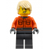 Formula 1 Race Crew Member - Male, Reddish Orange Racing Suit with Pockets, Dark Bluish Gray Legs, Tan Tousled Hair, Scuff Mark – ГРАДСКИ