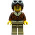 Airplane Soapbox Race Car Driver (Pilot) - Female, Reddish Brown Aviator Jacket, Dark Tan Legs with Pockets, Aviator Cap, Dark Bluish Gray Goggles – ГРАДСКИ