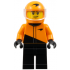 Formula 1 Driver, McLaren - Male, Black and Orange Racing Suit, Orange Helmet, Trans-Clear Visor, Stubble – ГРАДСКИ