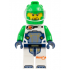 Astronaut - Male, White Spacesuit with Bright Green Arms, Bright Green Helmet, Trans-Clear Visor, Goatee – ГРАДСКИ
