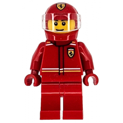 Formula 1 Driver, Ferrari - Male, Red Racing Suit and Helmet, Trans-Clear Visor – ГРАДСКИ