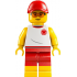 Beach Lifeguard - Male, White Shirt with EMT Star of Life, Red Shorts and Cap – ГРАДСКИ