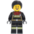 Fire - Female, Black Jacket and Legs with Reflective Stripes and Red Collar, Black Hair Braided with Knot Bun, Freckles – ГРАДСКИ