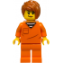 Police - City Jail Prisoner Female, Orange Prison Jumpsuit, Dark Orange Short Tousled Hair – ГРАДСКИ