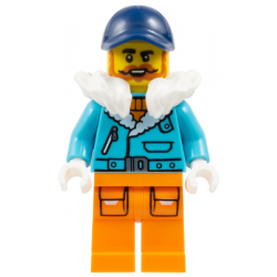 Arctic Explorer Captain - Male, Medium Azure Jacket, White Fur Collar, Dark Orange Beard, Dark Blue Cap – ГРАДСКИ