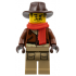 Arctic Explorer - Male, Reddish Brown Fedora and Coat, Dark Tan Legs, Red Scarf (Johnny Thunder) – ГРАДСКИ