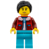 Arctic Explorer - Female, Red Coat over White Shirt, Medium Azure Legs, Black Hair – ГРАДСКИ