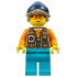 Arctic Explorer - Male, Dark Tan Vest over Orange Shirt, Medium Azure Legs, Dark Blue Beanie, Dark Tan Hair, Orange Glasses – ГРАДСКИ