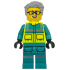 Paramedic - Male, Dark Turquoise and Neon Yellow Safety Vest, Legs with Silver Reflective Stripes, Glasses, Light Bluish Gray Hair – ГРАДСКИ