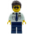 Air Ambulance Pilot - Male, Light Aqua Shirt with Tie, Dark Blue Legs, Dark Brown Hair, Sunglasses – ГРАДСКИ