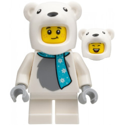 Child - Boy, Polar Bear Costume, Medium Azure Scarf – ГРАДСКИ