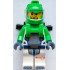 Astronaut - Male, White Spacesuit with Bright Green Arms, Bright Green Helmet, Trans-Clear Visor, Bright Green Harness with 2 Clips – ГРАДСКИ