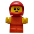 Driver Junior - Reddish Orange Body, Red Helmet (Construction Worker) – ГРАДСКИ