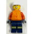 Coast Guard City - Female, Reddish Orange Jacket with Pockets and Reflective Stripes, Dark Blue Legs with Pockets and Reflective Stripes, Orange Life Jacket, White Sports Helmet – ГРАДСКИ