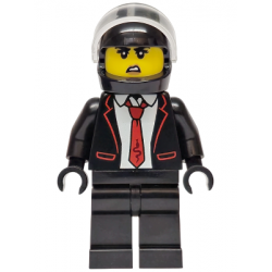 Police - City Bandit Crook Female, Black Tuxedo with Red Tie, Black Legs, Black Helmet – ГРАДСКИ