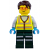 Service Truck Driver - Male, Neon Yellow Safety Vest with Reflective Stripes, Dark Green Legs with Reflective Stripes, Dark Brown Hair – ГРАДСКИ