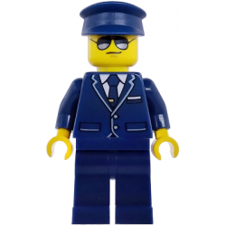 Passenger Plane Pilot - Male, Dark Blue Suit with Tie and Hat – ГРАДСКИ