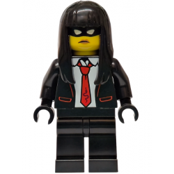 Police - City Bandit Crook Female, Black Tuxedo with Red Tie, Black Legs, Black Long Hair – ГРАДСКИ