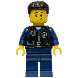 Police - City Officer Male, Black Safety Vest with Silver Star Badge Logo, Dark Blue Legs, Black Coi – ГРАДСКИ