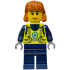 Police - City Officer Female, Neon Yellow Safety Vest, Dark Blue Legs, Dark Orange Mid Length Hair,  – ГРАДСКИ