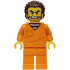 Police - City Jail Prisoner Male, Orange Prison Jumpsuit, Dark Brown Hair and Sideburns – ГРАДСКИ