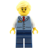 Station Master - Female, Sand Blue Vest over White Shirt, Dark Blue Legs, Bright Light Yellow Ponytail – ГРАДСКИ