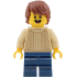 Passenger - Boy, Tan Knit Cable Sweater, Dark Blue Medium Legs, Reddish Brown Tousled Hair – ГРАДСКИ